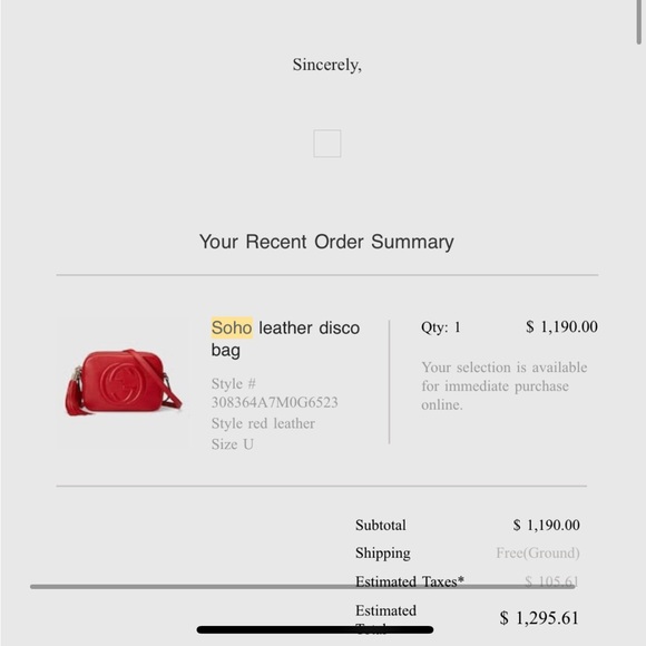 Gucci soho small leather disco bag - Picture 5 of 8